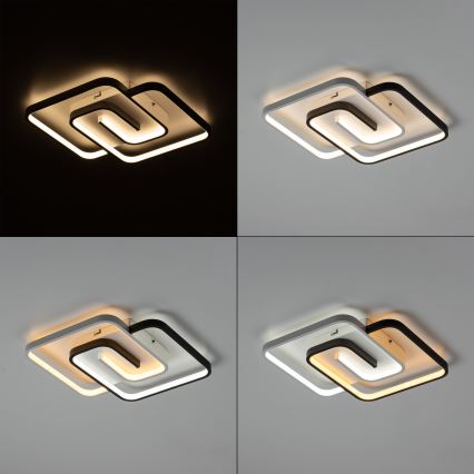 Brilagi - Dæmpbar LED-loftlampe VELO XL LED/98W/230V 3000-6500K 61x61 cm + fjernbetjening