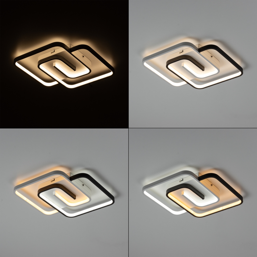 Brilagi - Dæmpbar LED-loftlampe VELO XL LED/98W/230V 3000-6500K 61x61 cm + fjernbetjening