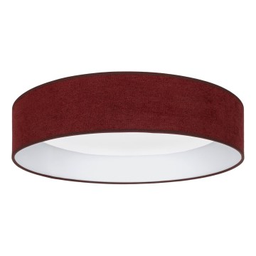 Brilagi - LED-dæmpbar loftlampe VELVET SMART VARI LED/24W/230V 3000–6500K Ø 45 cm vinrød + fjernbetjening
