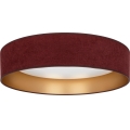 Brilagi - LED dæmpbar loftlampe VELVET SMART VARI LED/36W/230V 3000-6500K Ø 55 cm bordeaux/guld + fjernbetjening