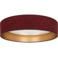 Brilagi - LED-dæmpbar loftlampe VELVET SMARTIX STARS LED/24W/230V 3000-6000K Ø 45 cm bordeaux/guld Wi-Fi Tuya Beacon + fjernbetjening