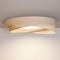 BRILAGI - LED Dæmpbar loftlampe VELVET TWIST LED/36W/230V 3000-6000K Ø 65 cm Wi-Fi Tuya Beacon creme/beige + fjernbetjening