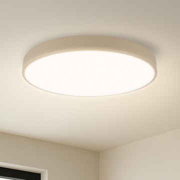 Brilagi - LED Dæmpbar Loftlys POOL LED/60W/230V 3000-6000K 50 cm Beige + Fjernbetjening