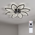 Brilagi - LED-dæmpbar loftsventilator LED/43 W/230 V 3000–6500 K Ø 90 cm sort + fjernbetjening