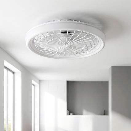 Brilagi - LED-dæmpbar loftventilator LED/40W/230V 3000-6500K Ø 48 cm hvid + fjernbetjening