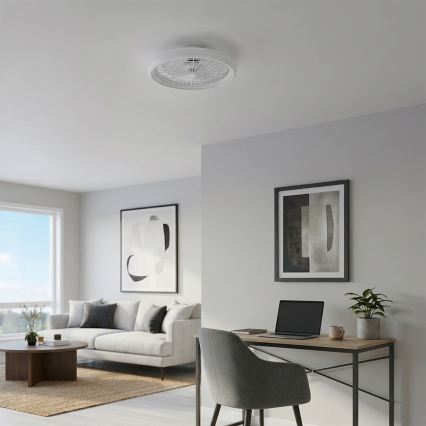 Brilagi - LED-dæmpbar loftventilator LED/40W/230V 3000-6500K Ø 48 cm hvid + fjernbetjening