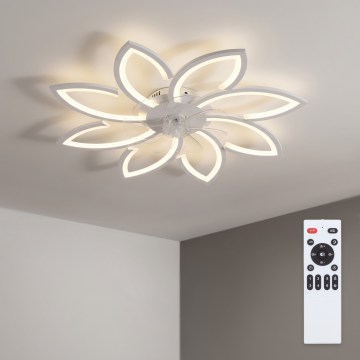 Brilagi - LED dæmpbar loftventilator LED/43W/230V 3000-6500K Ø 90 cm hvid + fjernbetjening