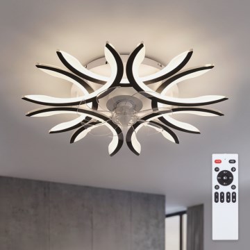 Brilagi - LED-dæmpbar loftventilator LED/70W/230V Ø 76 cm sort + fjernbetjening