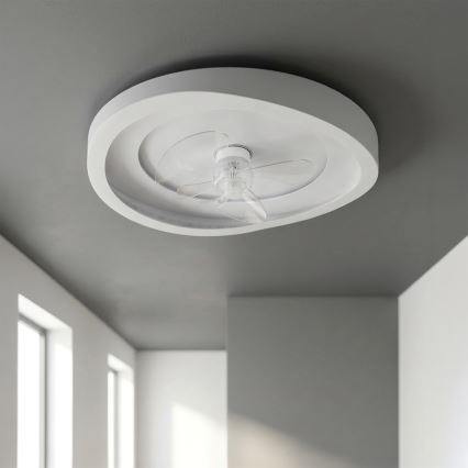 Brilagi - LED-dæmpbar loftventilator LED/80W/230V Ø 50 cm hvid + fjernbetjening