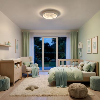 Brilagi - LED-dæmpbar loftventilator LED/80W/230V Ø 50 cm hvid + fjernbetjening