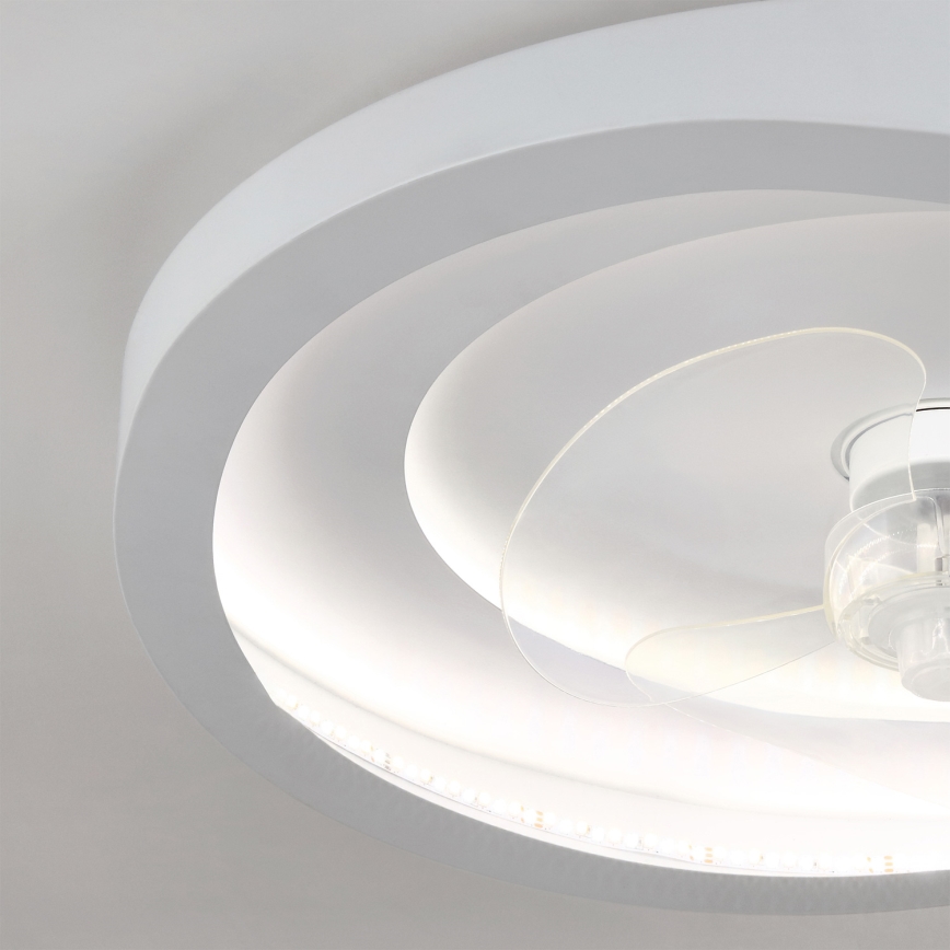 Brilagi - LED Dæmpbar loftventilator LED/80W/230V 3000-6500K Ø 50 cm hvid + fjernbetjening