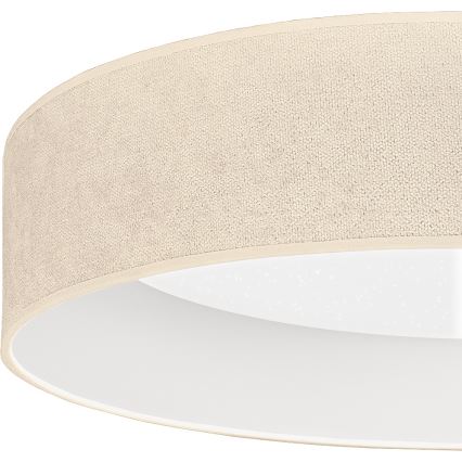 Brilagi - LED dæmpbar loftlampe VELVET SMARTIX STARS LED/24W/230V 3000-6000K Ø 45 cm cremefarvet Wi-Fi Tuya Beacon + fjernbetjening