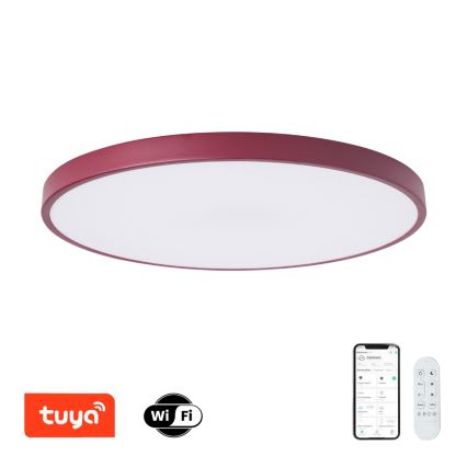 Brilagi - Dæmpbar LED-armatur POOL SMART LED/100W/230V Ø 80 cm 3000–6000K Wi‑Fi Tuya + fjernbetjening bordeaux