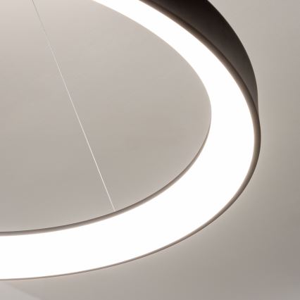 Brilagi - Dæmpbar LED-pendel med wireophæng FALCON II LED/108W/230V 3000-6500K Ø 80 cm sort + fjernbetjening