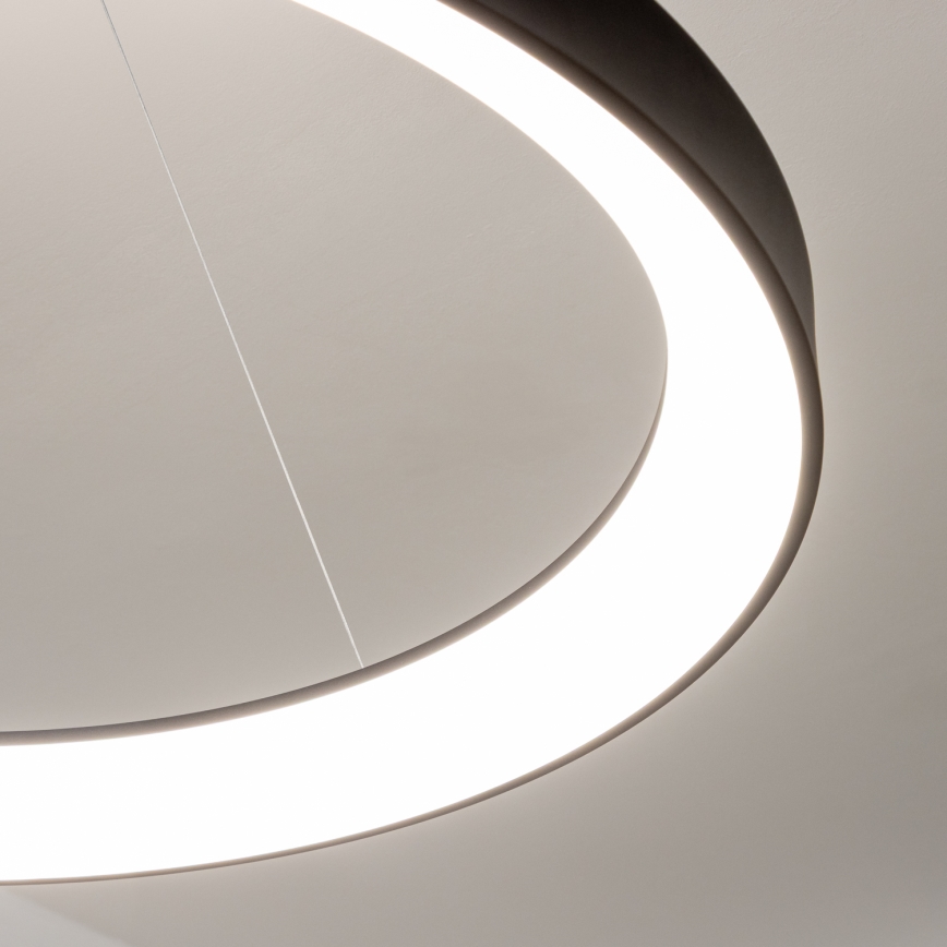 Brilagi - Dæmpbar LED-pendel med wireophæng FALCON II LED/108W/230V 3000-6500K Ø 80 cm sort + fjernbetjening