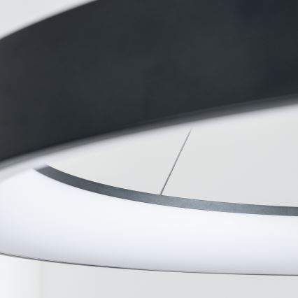 Brilagi - Dæmpbar LED-pendel med wireophæng FALCON II LED/108W/230V 3000-6500K Ø 80 cm sort + fjernbetjening