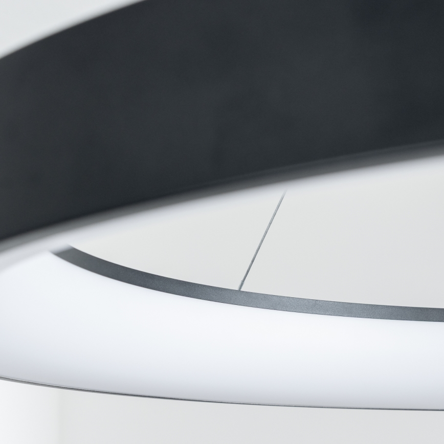 Brilagi - Dæmpbar LED-pendel med wireophæng FALCON II LED/108W/230V 3000-6500K Ø 80 cm sort + fjernbetjening