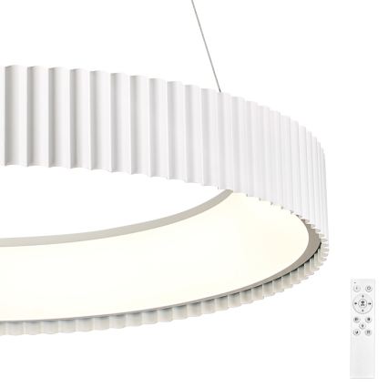 Brilagi - Dæmpbar LED-pendel på wire FALCON MODERN LED/54W/230V Ø 60 cm hvid + fjernbetjening