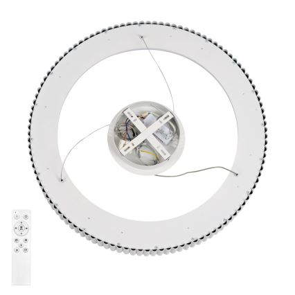Brilagi - Dæmpbar LED-pendel på wire FALCON MODERN LED/54W/230V Ø 60 cm hvid + fjernbetjening