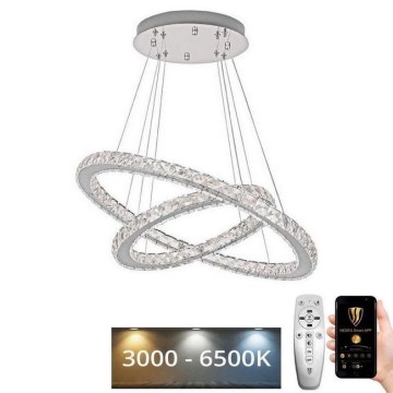 Brilagi - LED-dæmpbar lysekrone på wire COSMOWAVE LED/115W/230V 3000-6500K + fjernbetjening