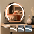 BRILAGI - LED Dæmpbar makeup-spejl CALIFORNIA LED/14W/230V 3000/4000/6500K 41x40 cm sort