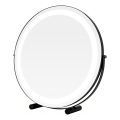 Brilagi - LED dæmpbar makeup-spejl FLORIDA LED/17W/230V 3000/4000/6500K Ø 42 cm sort