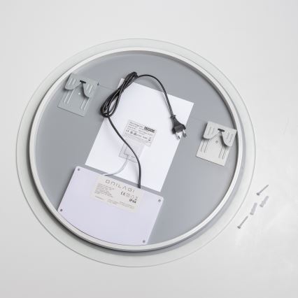 Brilagi - LED Opvarmet badeværelsesspejl CLARA ECO LED/12W/230V pr. 60 cm IP44 CRI 90 dæmpbart + CCT