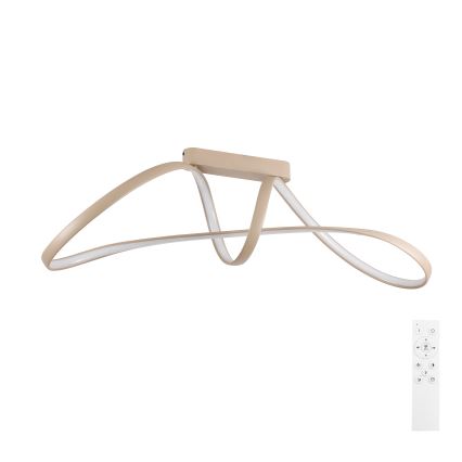 Brilagi - Dæmpbar LED-plafondlampe TWISTER LED/60W/230V 3000-6000K beige + fjernbetjening