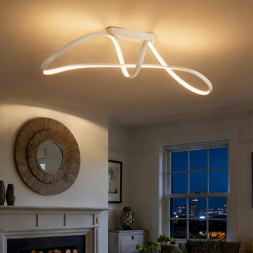 Brilagi - LED dæmpbar loftlampe TWISTER LED/60W/230V 3000-6000K hvid + fjernbetjening