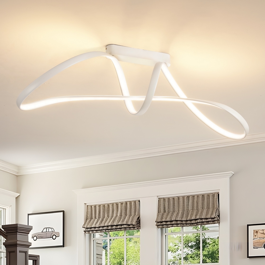 Brilagi - LED dæmpbar loftlampe TWISTER LED/60W/230V 3000-6000K hvid + fjernbetjening