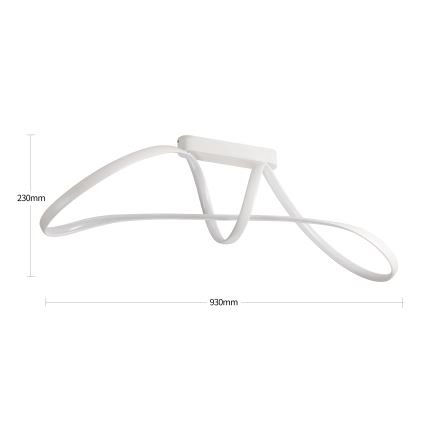 Brilagi - LED dæmpbar loftlampe TWISTER LED/60W/230V 3000-6000K hvid + fjernbetjening