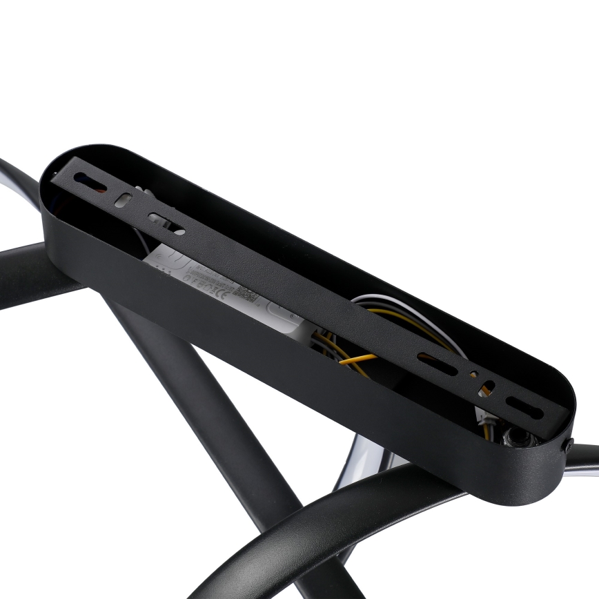 Brilagi - LED dæmpbar overflademonteret loftlampe TWISTER LED/60W/230V 3000-6000K sort + fjernbetjening