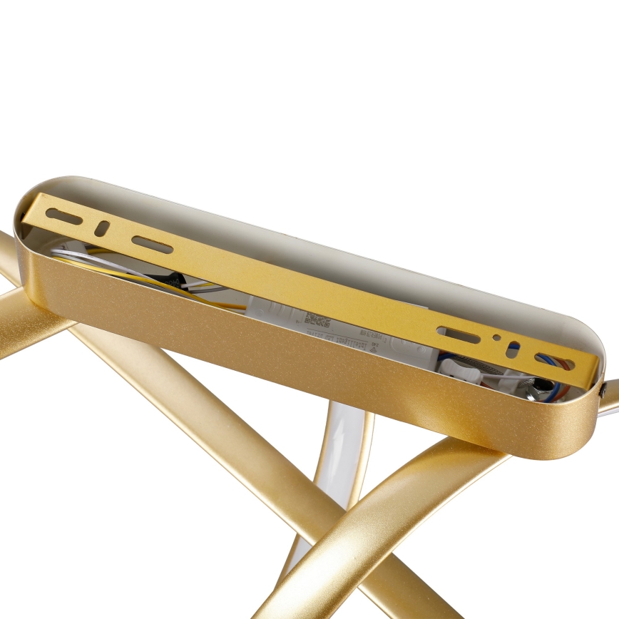 Brilagi - LED dæmpbar overflademonteret loftlampe TWISTER LED/60W/230V 3000-6000K guld + fjernbetjening