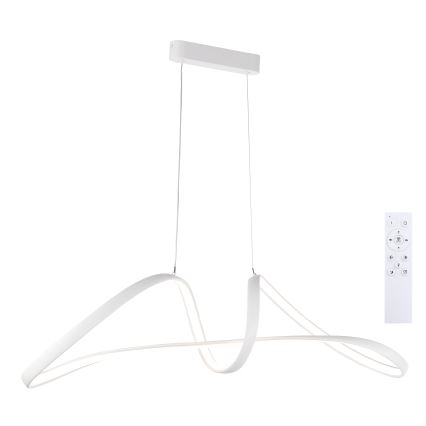 Brilagi - LED dæmpbar pendel på wire TWISTER LED/60W/230V 3000-6000K hvid + fjernbetjening