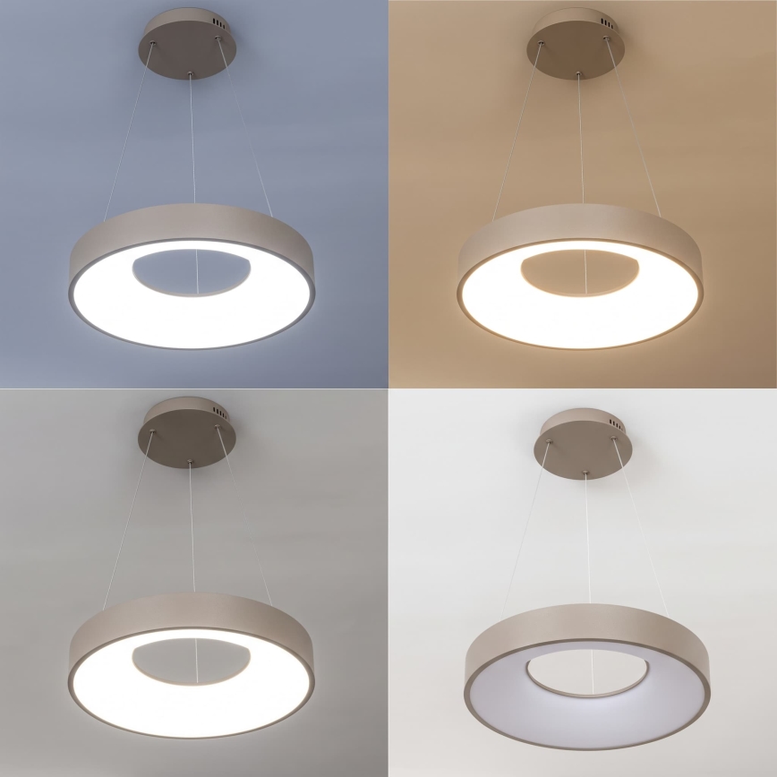 BRILAGI - Dæmpbar LED-pendel på wire FALCON II LED/67W/230V 3000-6500K Ø 40 cm beige + fjernbetjening