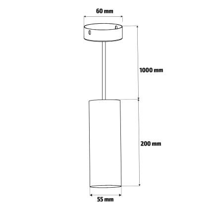 Brilagi - LED RGBW dæmpbar pendel på wire SELE 1xGU10/6W/230V 3000K sort/guld