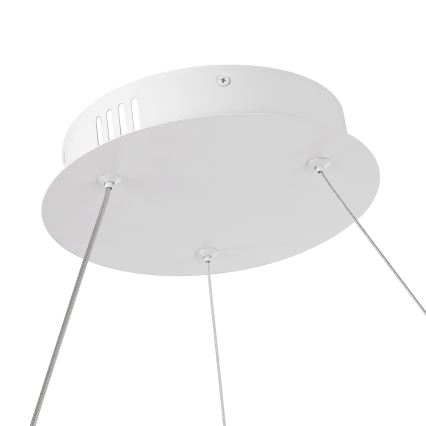 Brilagi - LED-dæmpbar pendel på wire TWISTER LED/105W/230V 3000-6000K Ø 100 cm hvid + fjernbetjening