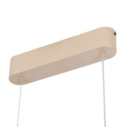 Brilagi - LED dæmpbar pendel med wireophæng TWISTER LED/60W/230V 3000-6000K beige + fjernbetjening