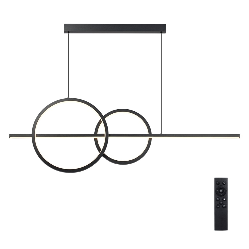 BRILAGI - LED-dæmpbar pendel på kabel SIGNATURE LED/53W/230V 3000-6000K 120 cm sort + fjernbetjening