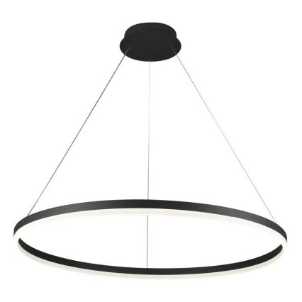 Brilagi - Dæmpbar LED-pendel på wire CIRCLE LED/55W/230V 3000-6500K Ø 80 cm sort + fjernbetjening
