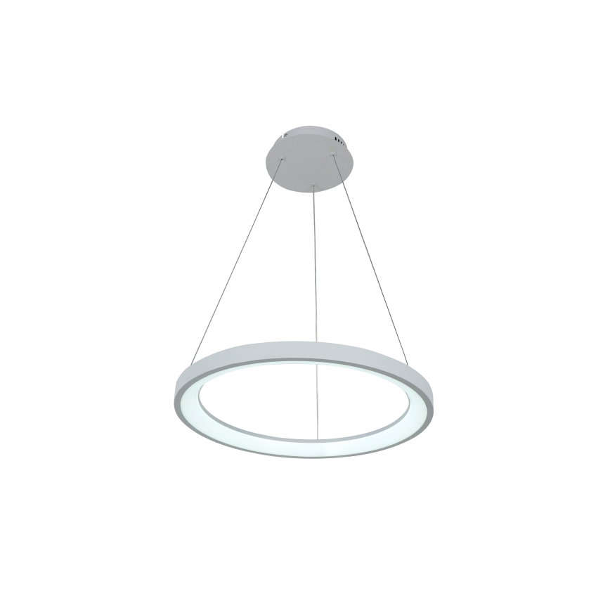 Brilagi - LED dæmpbar pendel på wire FALCON SLIM LED/42W/230V 3000-6500K Ø 50 cm hvid + fjernbetjening