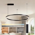 Brilagi - LED dæmpbar pendel på kabel PORTOFINO LED/60W/230V 3000-6000K Ø 80 cm sort + fjernbetjening