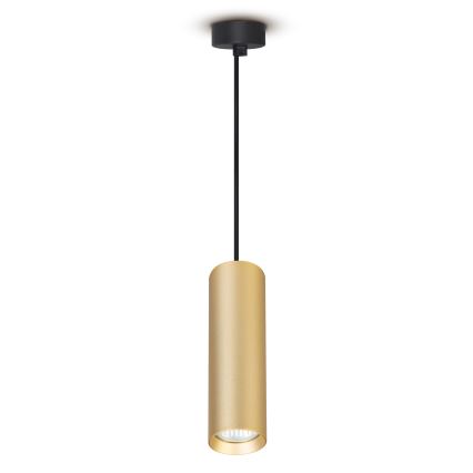 Brilagi - LED RGBW dæmpbar pendel på wire SELE 1xGU10/4,8W/230V 3000K sort/guld + fjernbetjening