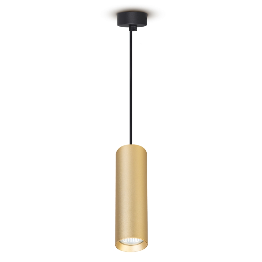 Brilagi - LED RGBW dæmpbar pendel på wire SELE 1xGU10/4,8W/230V 3000K sort/guld + fjernbetjening