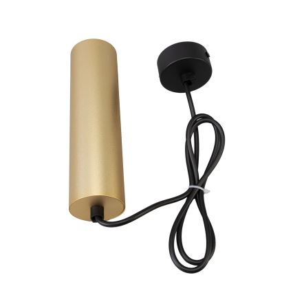 Brilagi - LED RGBW dæmpbar pendel på wire SELE 1xGU10/4,8W/230V 3000K sort/guld + fjernbetjening