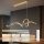 Brilagi - LED-dæmpbar pendel på kabel SIGNATURE LED/55W/230V 3000-6000K 120x23 cm guld + fjernbetjening