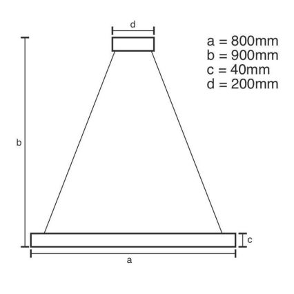 Brilagi - Dæmpbar LED-pendel med wire CIRCLE LED/55W/230V 3000-6500K Ø 80 cm guld + fjernbetjening