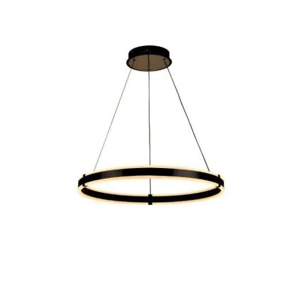 Brilagi - Dæmpbar LED-pendel CIRCLE LED/85W/230V 3000–6500K Ø 60 cm sort + fjernbetjening