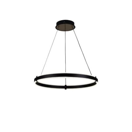 Brilagi - Dæmpbar LED-pendel CIRCLE LED/85W/230V 3000–6500K Ø 60 cm sort + fjernbetjening