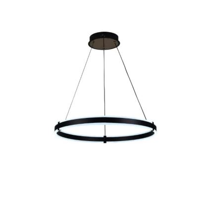 Brilagi - Dæmpbar LED-pendel CIRCLE LED/85W/230V 3000–6500K Ø 60 cm sort + fjernbetjening